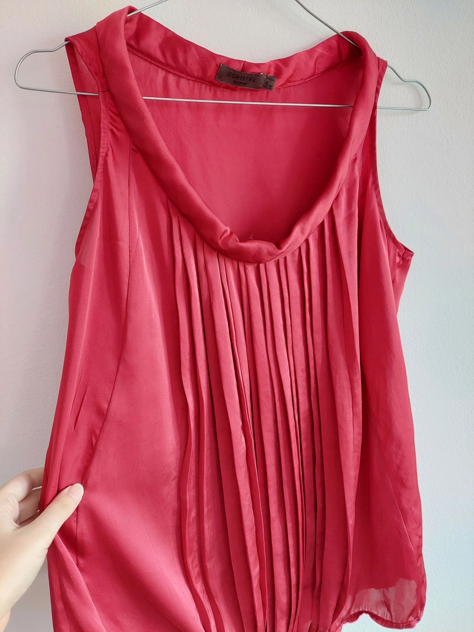 Cortefiel Top de Cetim Vermelho – photo 2